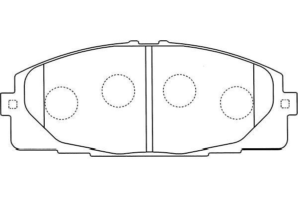 KAVO PARTS stabdžių trinkelių rinkinys, diskinis stabdys BP-9107
